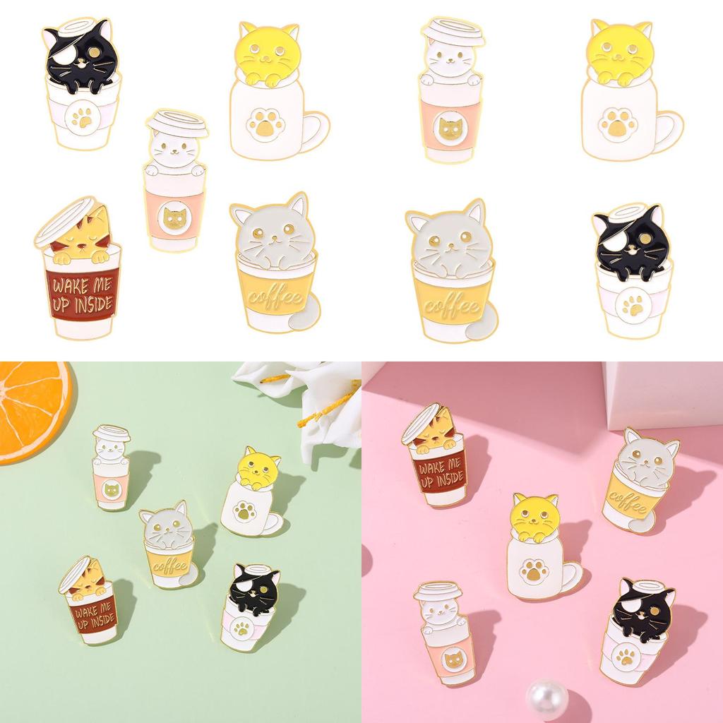 Adorable Japanese Cat Brooch Cute Animal Enamel Pin Fashionable Accessories For All