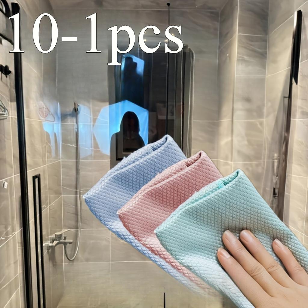 10-1 Cleaning Cloth, Remove Watermark Glass Cloth, Easy and Fast To Remove Water Stains and Watermarks, Kitchen Cleaning and Car Mirror Cleaning