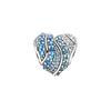 Gradient Blue Ocean Heart 925 Silver Jewelry Accessories Women Jewelry 797015NABMX