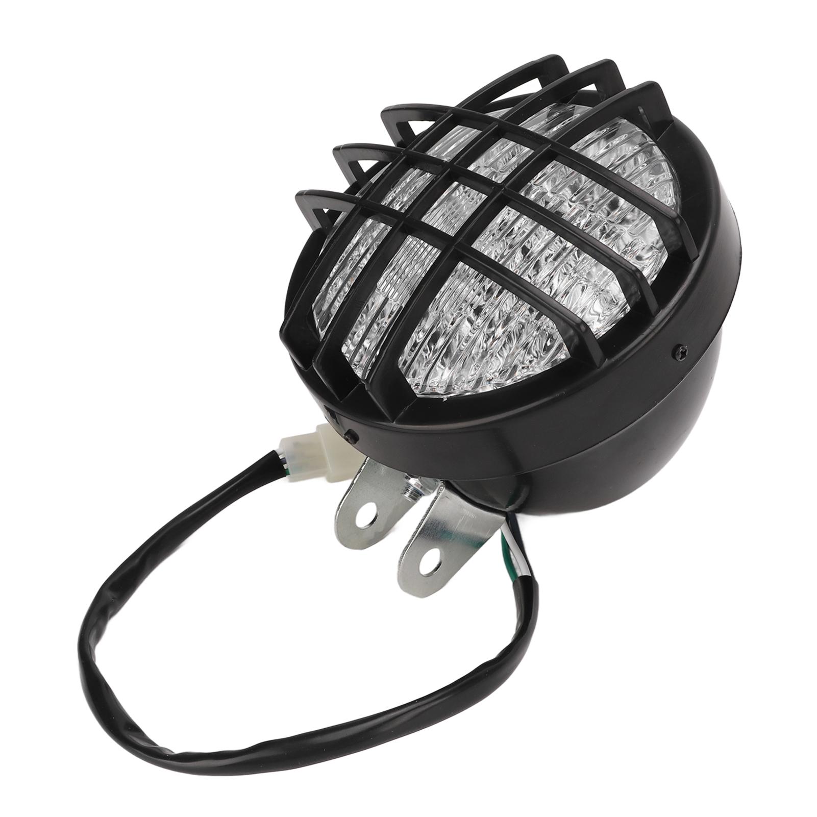 

Мотоциклетная фара 12 В с решеткой, дальний/ближний свет, суперяркая, универсальная для скутеров и мотоциклов