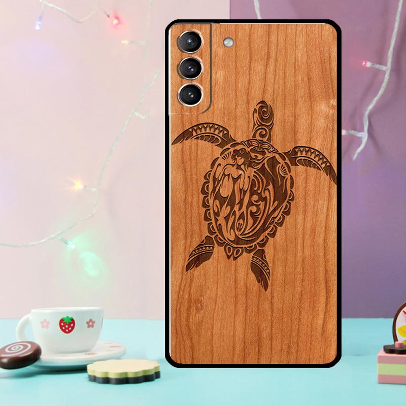 Wolf Bike Butterfly Wood Phone Case For Samsung Galaxy S24 Ultra S20 S21 S22 S23 S25 Ultra S9 S10 Plus S24 FE Cover