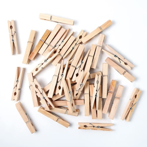JABINCO Wooden Clothespins, Approximately 2-7/8 Inches Long, Pack of 50
