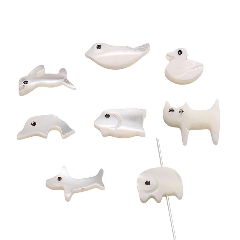 Natural Shells Cute Animal Charms For DIY Necklace Bracelet Earrings Jewelry Making