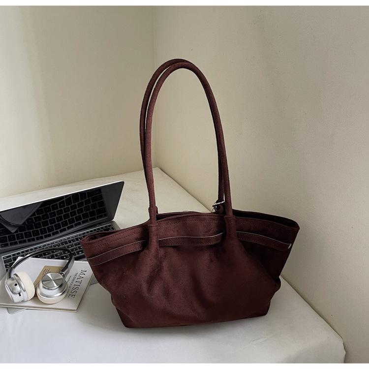 

Французская сумка-багет большой вместимости, новая коллекция осень-зима 2025, американская ретро сумка-тоут, повседневная сумка через плечо для поездок на работу