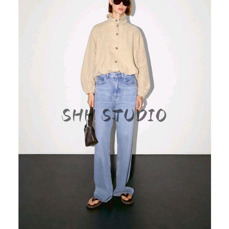 MD Spring New Arrival Women's Clothing Outdoor Casual Lightweight Cocoon Shaped Turtleneck Pilot Jacket Outwear 6711222