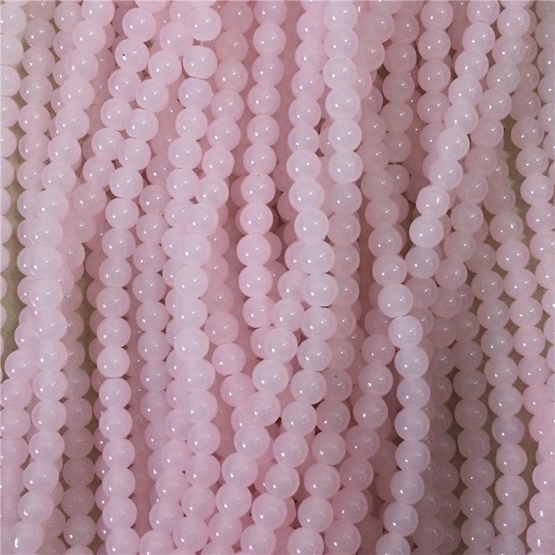 8MM Glossy Synthetic Jade Agate Glass Beads for Bracelets, Necklaces, Hairpins - Round Imitation Jade Loose Beads