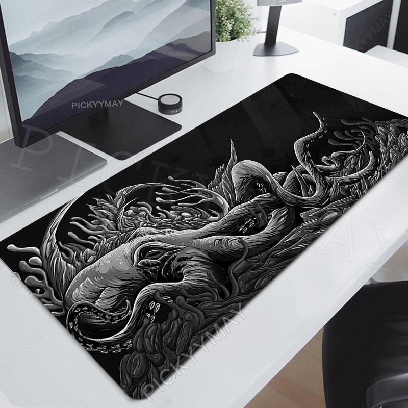 Octopus Locking Edge Mouse Mats Large Natural Rubber Mouse Pad Gaming Mousepads Gamer Mousepad Desk Pads Keyboard Mat x