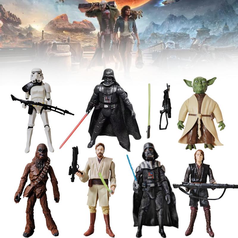 Star Wars Akční figurky Černý Sith a Bílý Clone Trooper 3,75 palce Kloubové PVC Sběratelské předměty