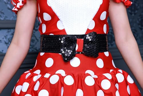 Disguise Disney Cosplay Halloween Official Minnie Mouse Grim Red Minnie, Women's, Size M, Red, 67699B