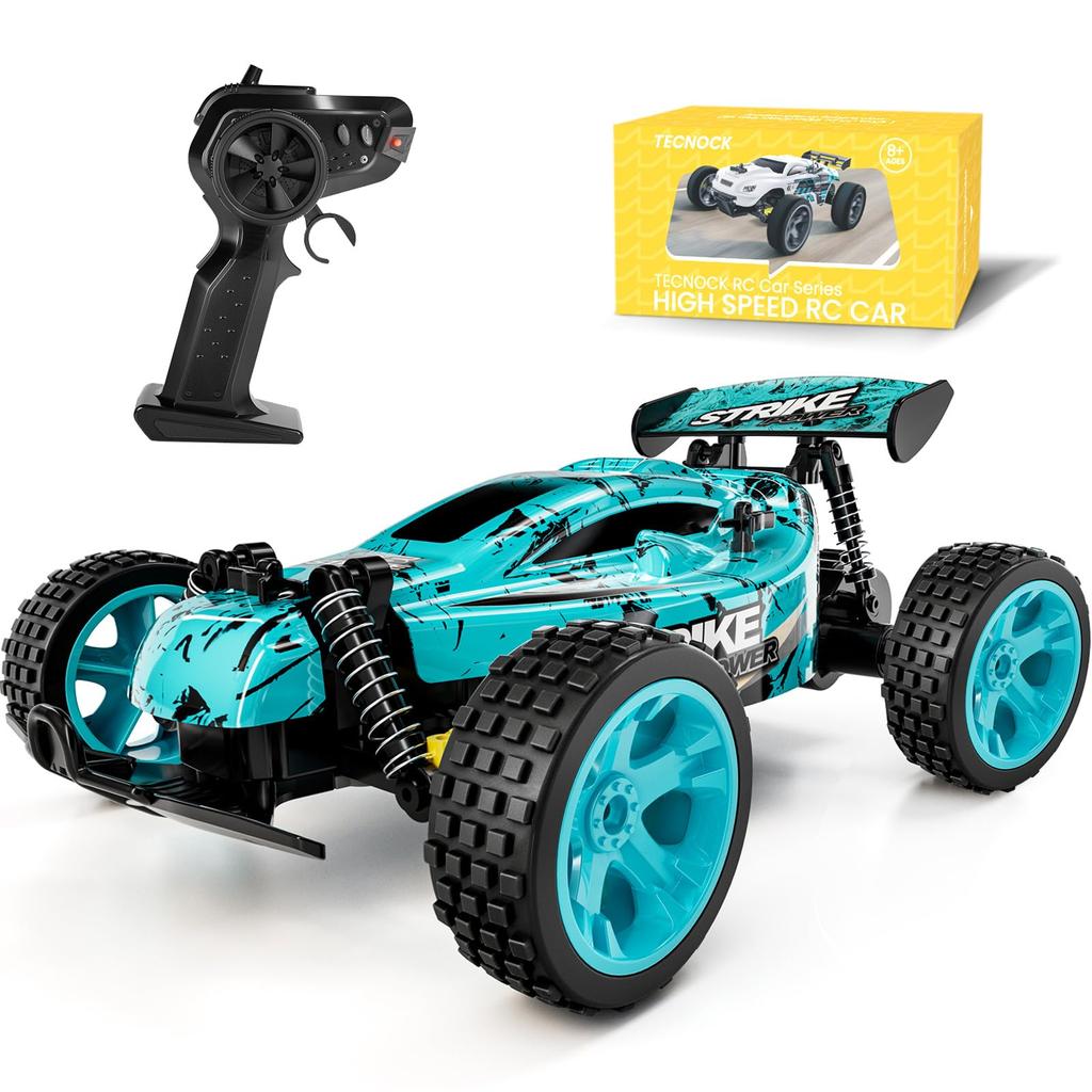 Tecnock RC Car for USB Toy RC Birthday Gift Kids, Type-C Charging, Off-Road Car, 2.4Ghz Car, (Blue (No Light))
