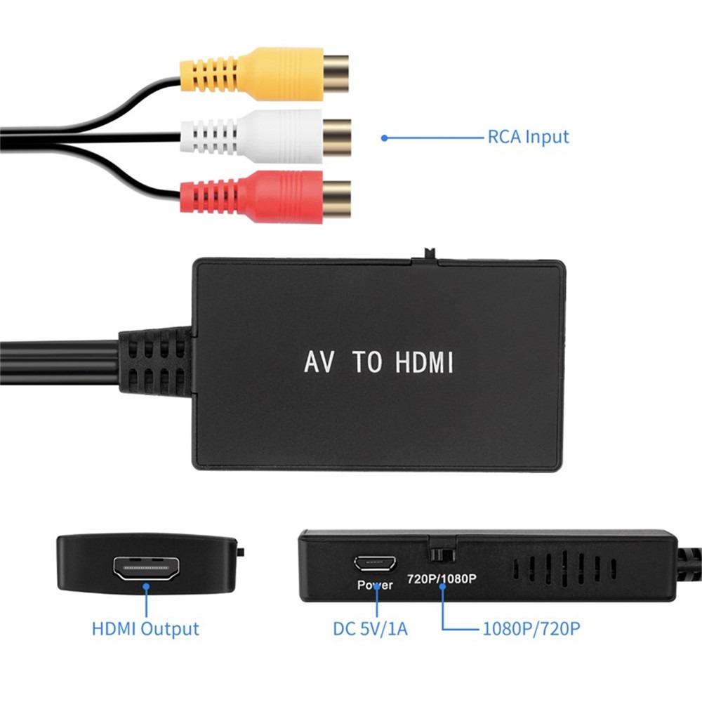 AV To HDMI Converter / AV To HDTV High-Definition Video Adapter Cable