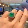 WNFU Women's Ring, Multicolor Colored Gemstone, Copper