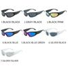 Popular Women's Sunglasses Punk Sunglasses Unique Sports Sun Glasses Men UV400 Goggle Shades Mirror Colorful  Eyewear