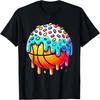 Ice Cream Basketball Drip Boys Girls Kids Basketball Stuff T-Shirt