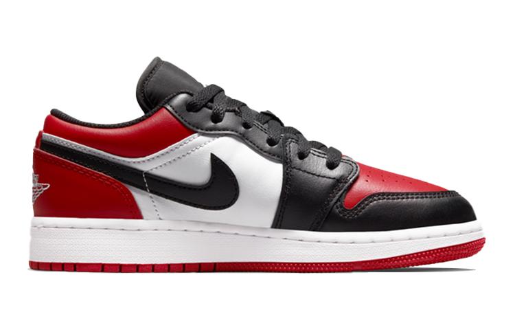 Jordan 1 Low Bred Toe GS 553560-612