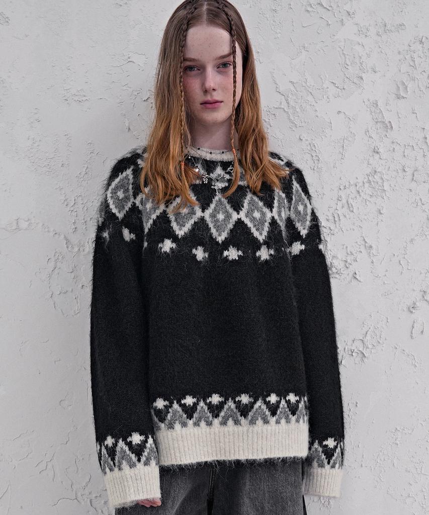 AVANDRESS Alpine Fair-Isle Knit_3Colors