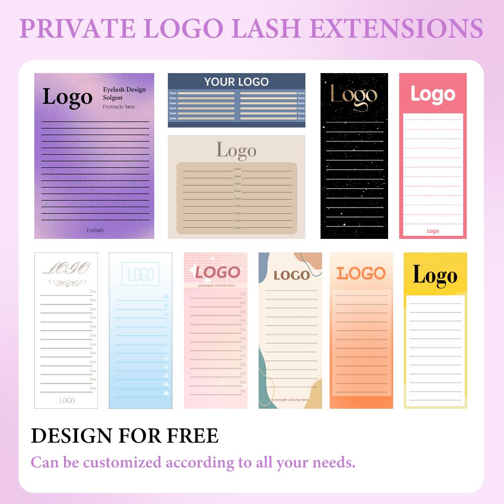 OWOSC 320 Fans Pointy Base Premade Volume Fans Medium Stem Sharp Thin Pre Made Russian Volume Fan Eyelash Extensions Custom Logo