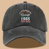 1pc Vintage 1965 Baseball Cap  Adjustable Retro Hat with Limited Edition Lightweight Breathable Sun Hat for Women Beach