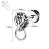 ZS 1 PC Punk Gothic Skull Stud Earring For Men Women Spider Snake Earrings Ear Studs Cartilage Helix Lobe Piercing Jewelry 16G