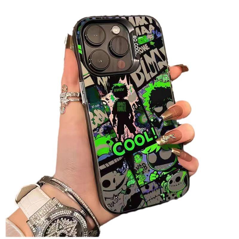 Silver Dual-Layer IMD Phone Case for Apple 14/13/15Pro/16ProMax