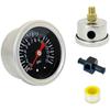 Axial Fuel Oil Pressure Gauge 0 15 psi with 1/8'' NPT Thread Metal and Oil Filled Gauge for Fuel System Applications