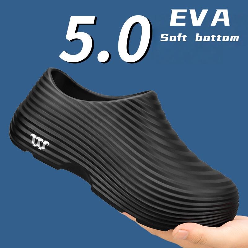Stylish Mens Rain Boots Anti-Skid Oil-Resistant Dirty Kitchen Shoes Waterproof Quick-Drying Fishing Shoes Daily Mens Shoes 46