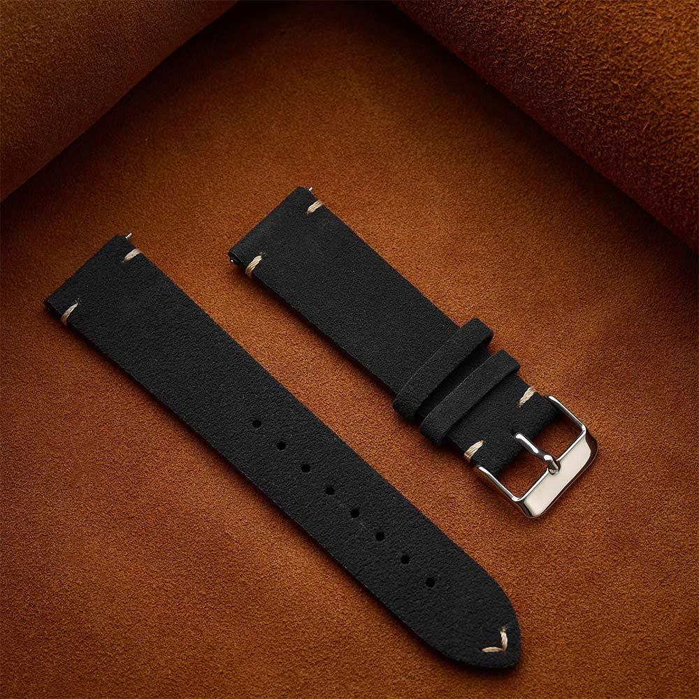 20mm Watch Band Soft Quick Release Strap Comfortable Soft Suede Strap  Smartwatch Use