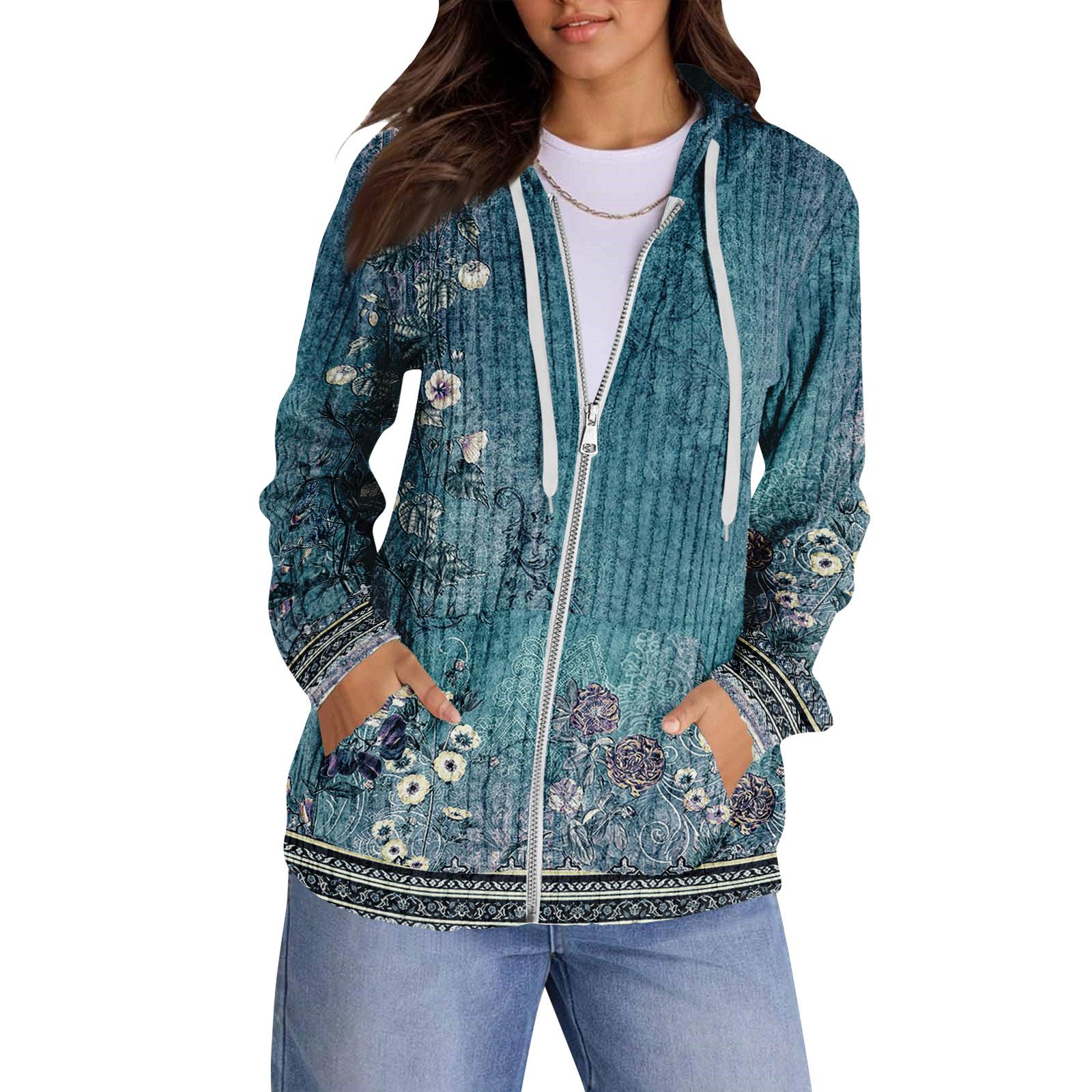 

Толстовки с капюшоном для женщин, модные топы, повседневная осенняя мода, свитшот с длинным рукавом и карманами, легкий пуловер XL небесно-голубой