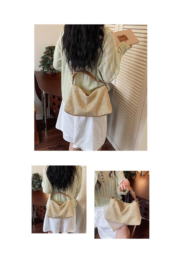 2026 Summer Straw Woven Underarm Bag: Casual Single Shoulder Beach Tote