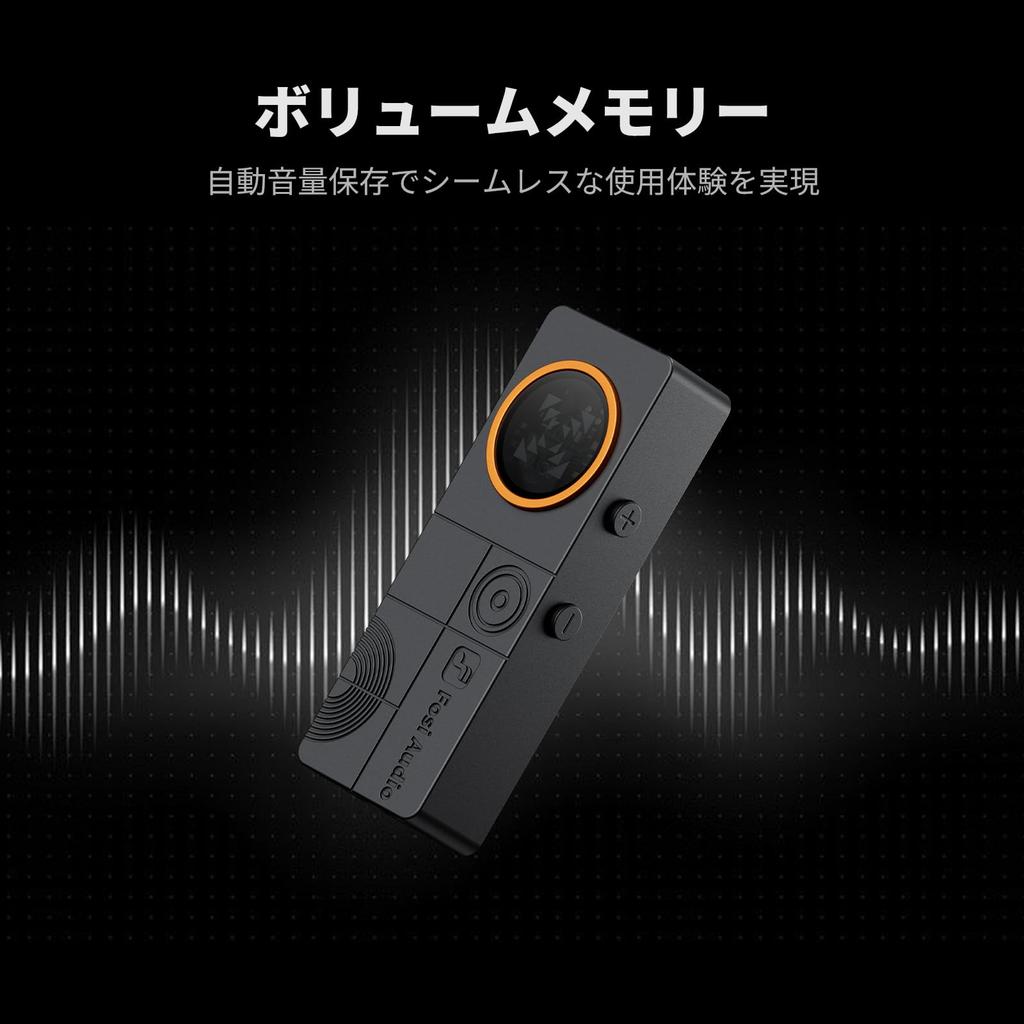Fosi Audio DS3 DAC-Verstärker-Dongle Tragbarer Kopfhörerverstärker für räumliches Audio ES9039Q2M für HiFi-Verstärker USB-C Gaming, 7.1-Unterstützung, XMOS,