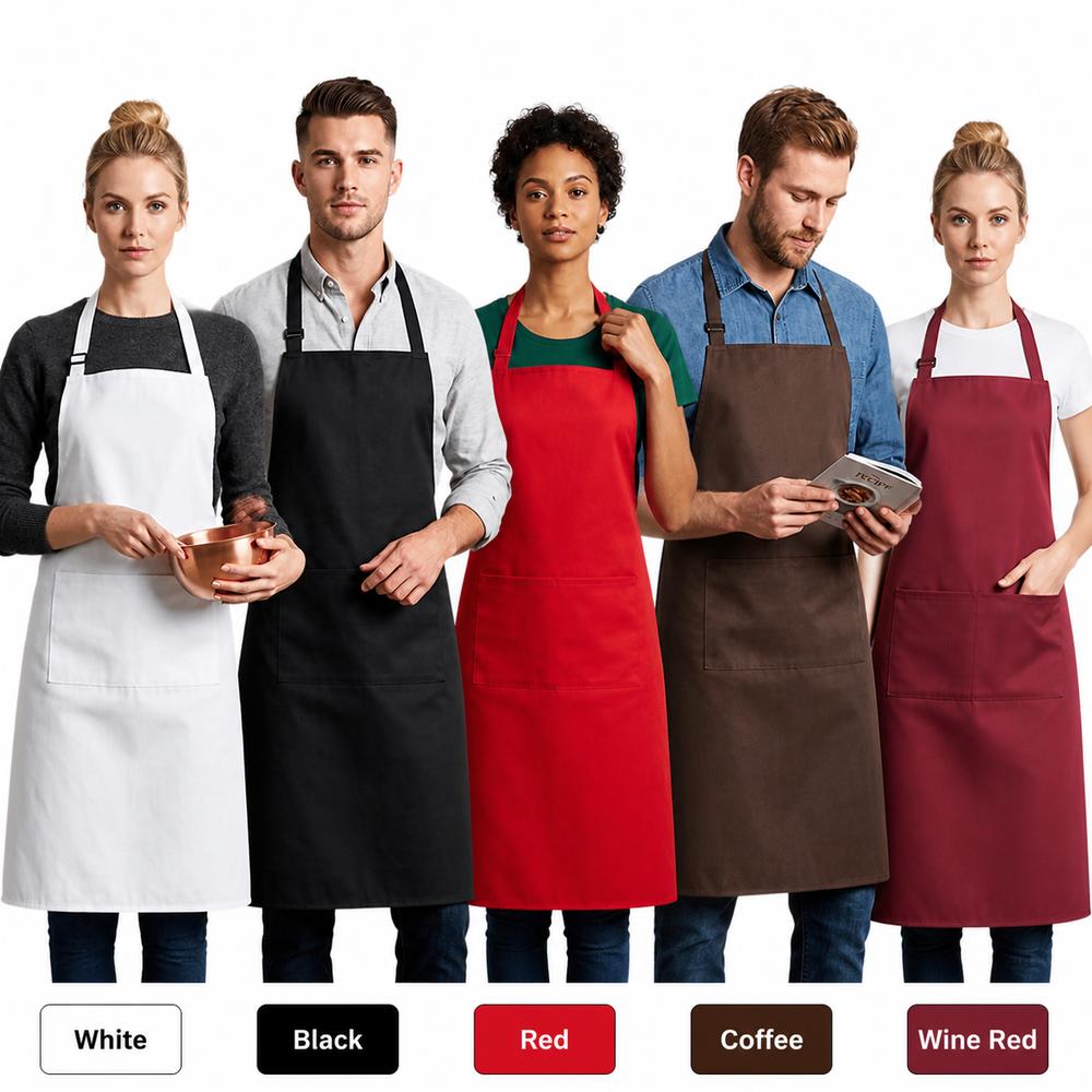 Oilproof Chef Aprons Adjustable Straps Cooking Aprons New Work Apron For Women Men