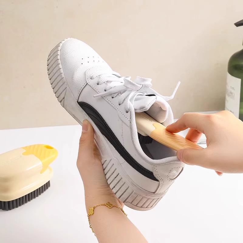 Soft Bristle Shoe Brush Set: Gentle Cleaning for Household Laundry & Shoes with Long Handle