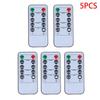 10-Key Battery Powered LED Candle Remote Control Timer Adjustable Illumination for Restaurant Ambience Decor