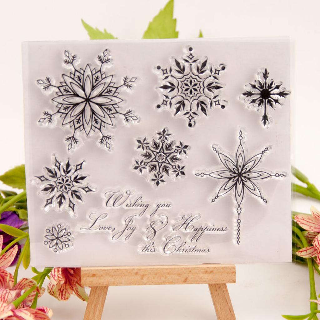 Flowers Silicone Clear Seal Stamp DIY Scrapbooking Embossing Photo Album Decorat