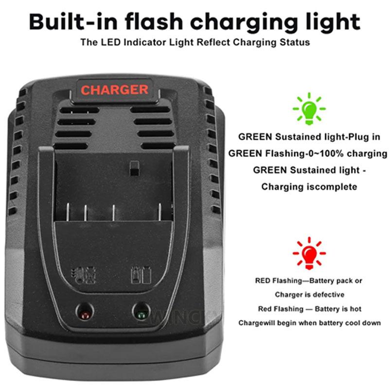 Akkuladegerät Für BOSCH 14,4V 18V Li-Ionen-Akku Schnellladung BAT609 BAT609G BAT618 BAT618G AL1860CV 1,6A 3A Strom