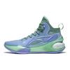 Li Ning Yu Shuai 17 Fabric Trendy Comfortable Shock Absorption Wear-Resistant Mid-Top Basketball Shoes Men Sneaker Purple Blue ABAT043-8