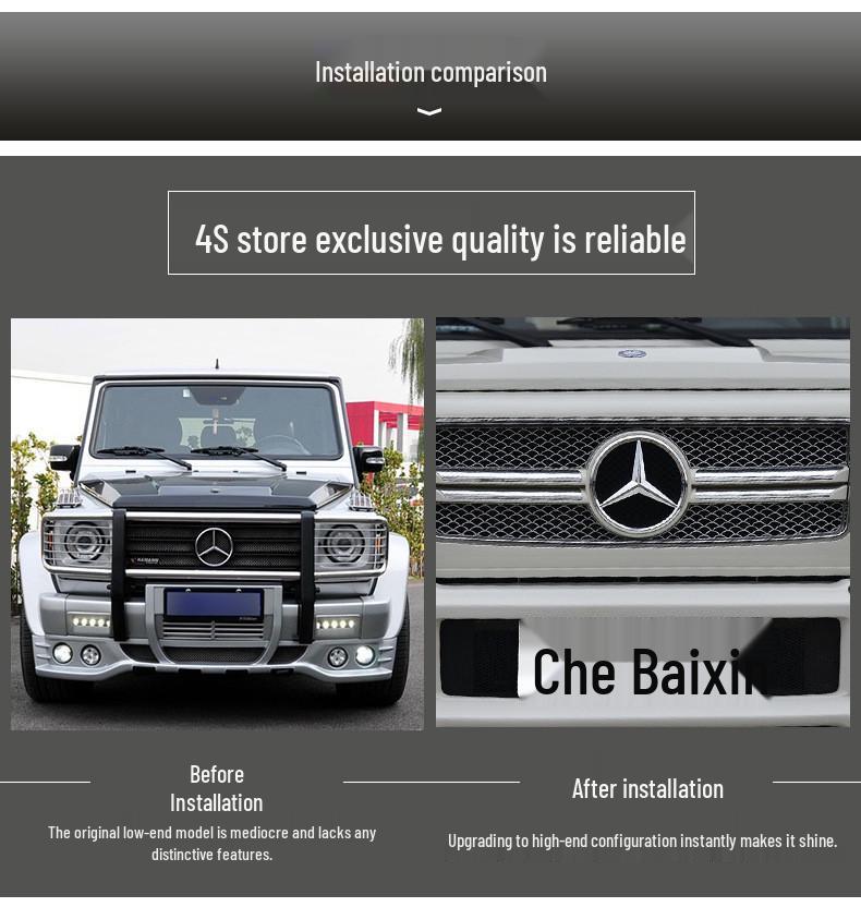 Vlastní emblém mřížky chladiče pro vozy Mercedes-Benz CABE, CLA, GLA, CLS, GLK, SLK, Vito, Třída V.