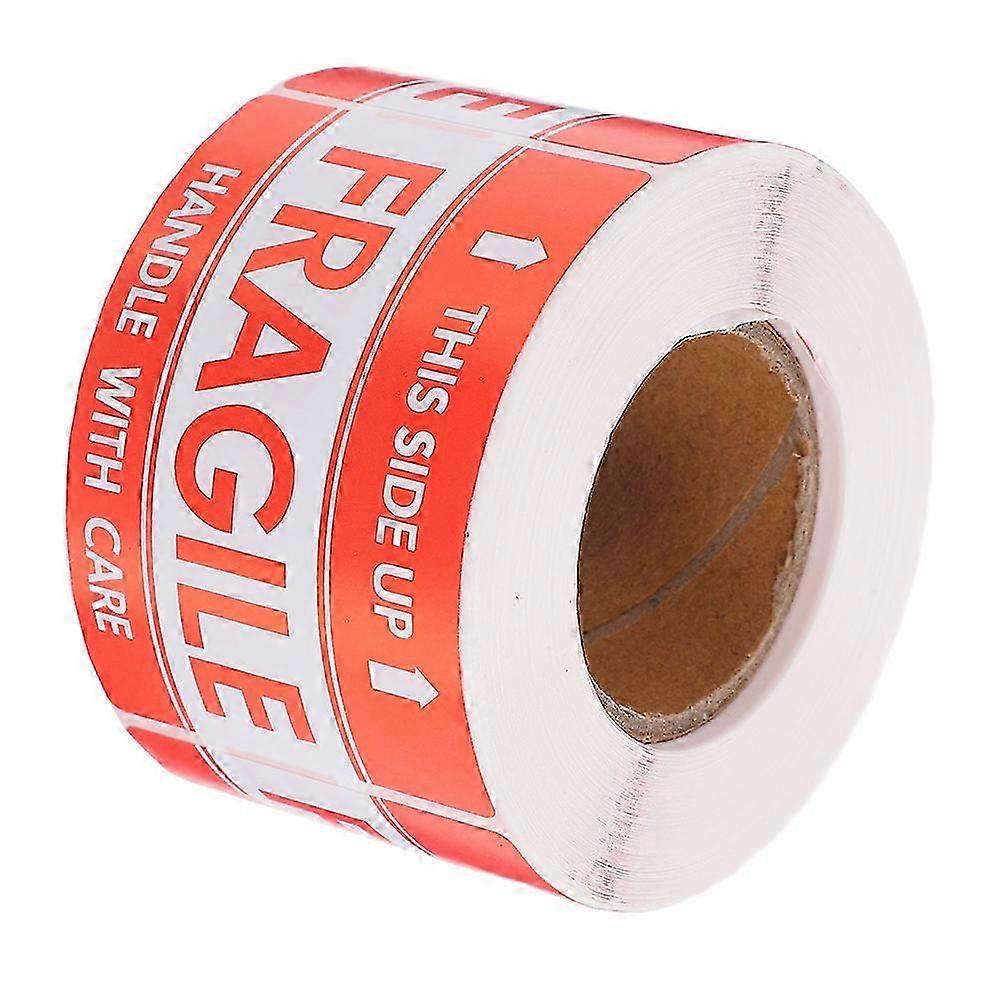 Fragile Warning Label High Adhesion for Business and Individual Use .50X5.00X0.01CM 500 Labels Roll