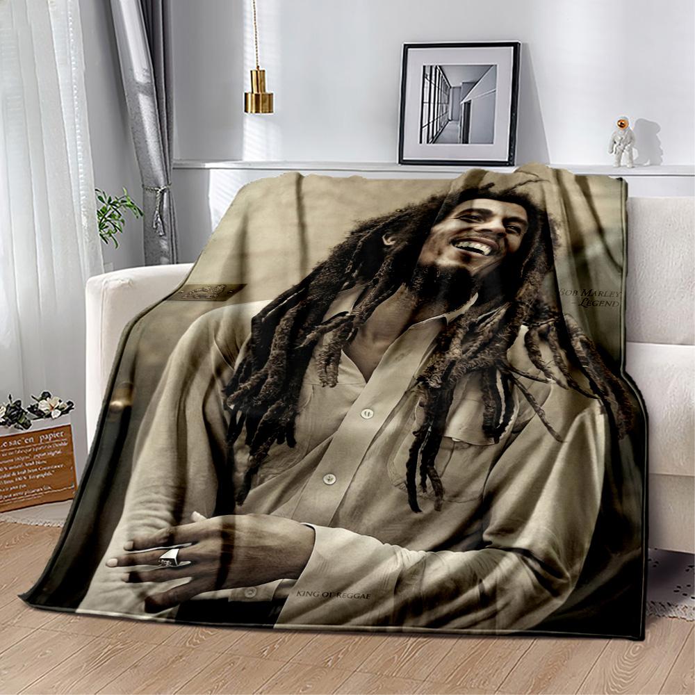 Bob Marley Reggae Blanket Ultrasoft Great For Sofa Picnics Seaside Allseason Use Digital Print Perfect Gift For Relatives And Friends