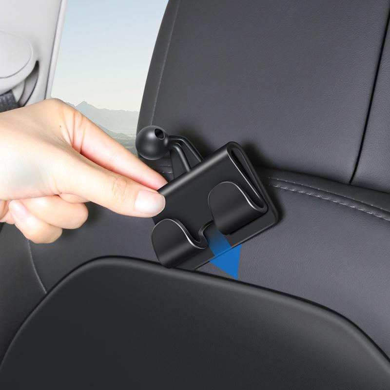 TSLZH26 ABS Autotelefonhalter für Tesla Model 3/Model Y, Telefon-Tablet-Halterung für Rücksitz mit Doppelhaken