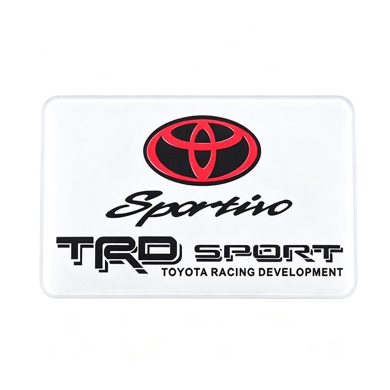 Car Aluminum Emblem Badge Supercharged Styling Decal Sticker For Toyota Hilux Aygo Yaris Ractis Corolla Camry CHR Auris Tacoma