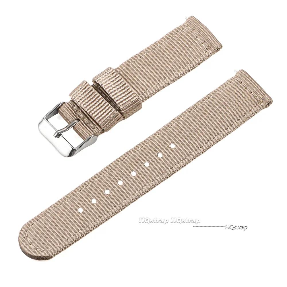 Nylon Watch Band 18mm 20mm 22mm 24mm for Military Woven Strap Quick Release Wristband for Seiko Women Men Sport Watch Bands