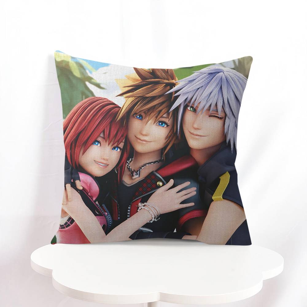 K-kingdom Hearts Cushion Cover Decorative Pillow Sofa Home Decor Case Pillow Cases