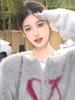 Women's Fluffy Knit Cardigan Jacket - American Style, Autumn/Winter, Cozy & Trendy