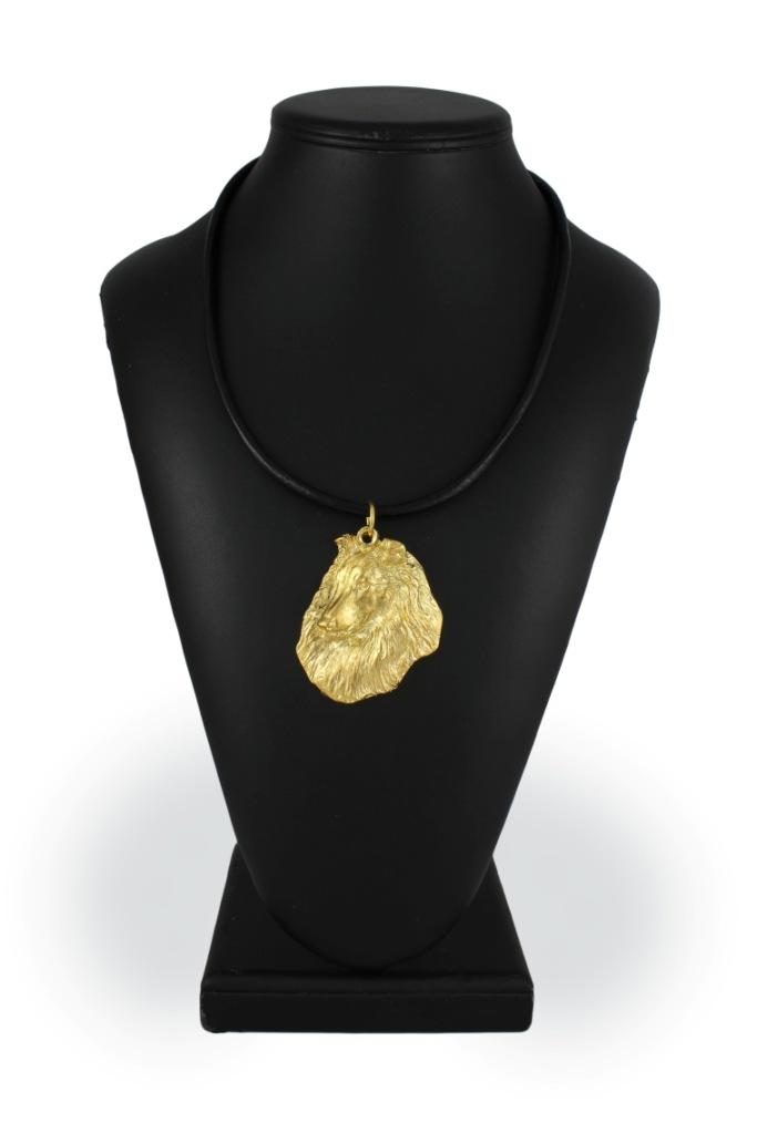 Collie Rough, Long-Haired Collie - Necklace with a Dog In a Gift Box, Gold-plated Pendant for a Dog Lover, Striking Jewelry by Art-Dog