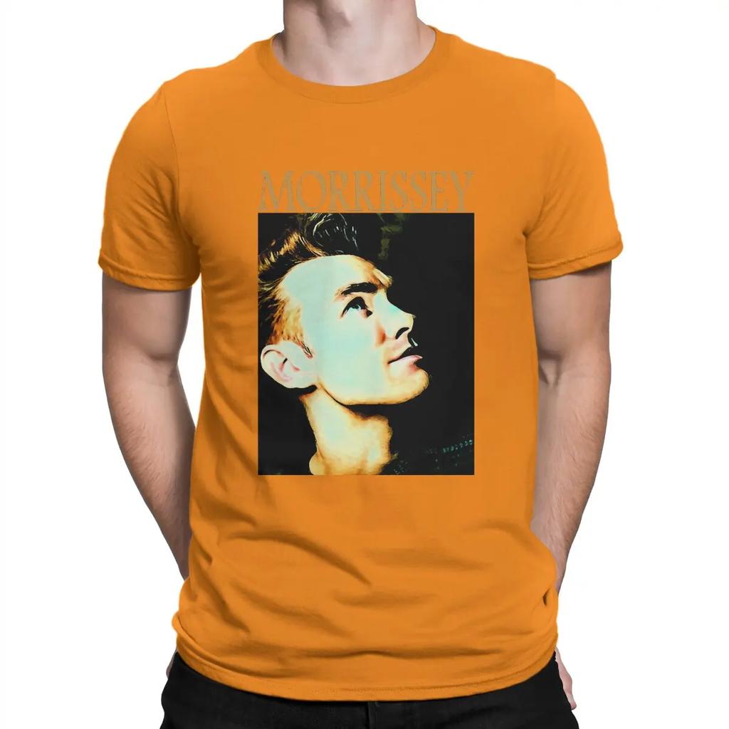 Morrissey 80s 90s Men TShirt The Smiths O Neck Tops Fabric T Shirt Humor High Quality Birthday Gifts