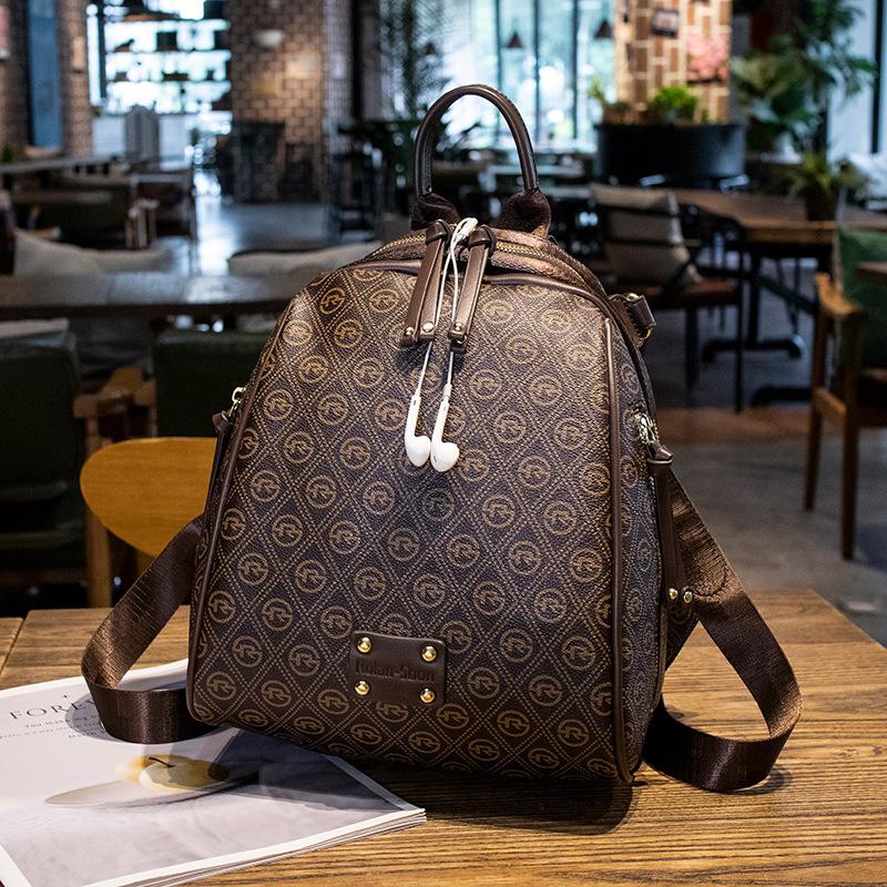 New Fashion Printed Large Capacity Backpack for Women's Crossbody Backpack Versatile Travel Schoolbag Women's Bag