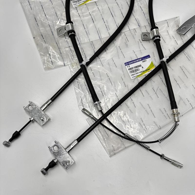 2Pcs 4901008B03 4902108000 Rear Handbrake Cable Left Right LH RH For Ssangyong ActYon KYRON RextonW/5-LINK 2006+