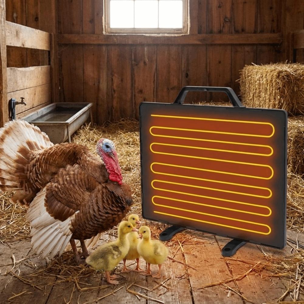 Quiet Poultry Heating Panel Automatic Brooder Heating Plate Portable Animal Heating Lamp  Winter