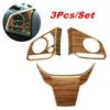 Peach Wood Grain Car Steering Wheel Decor Cover Trim For Honda CR-V CRV 2017-20<